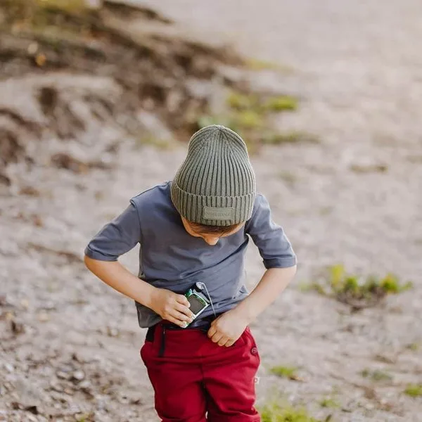 Kelnės su kišene insulino pompai, bordo spalvos, Our Pocket Hero | DIASIDE.COM