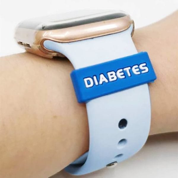 Žymeklis ant laikrodžio apyrankės, Diabetes Blue | DIASIDE.COM