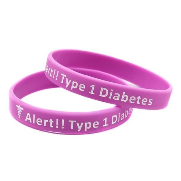 Cukrinio diabeto apyrankė, Type 1 Diabetes, Purple | DIASIDE.COM