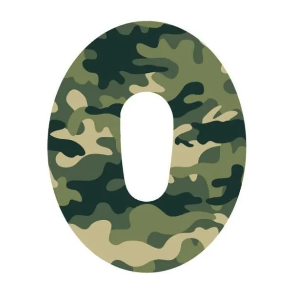 Apsauginis pleistras Dexcom sensoriui, su įpjova, Sugarcubes Camo | DIASIDE.COM