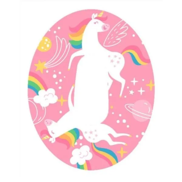 Apsauginis pleistras Dexcom sensoriui, su įpjova, Sugarcubes Unicorn | DIASIDE.COM