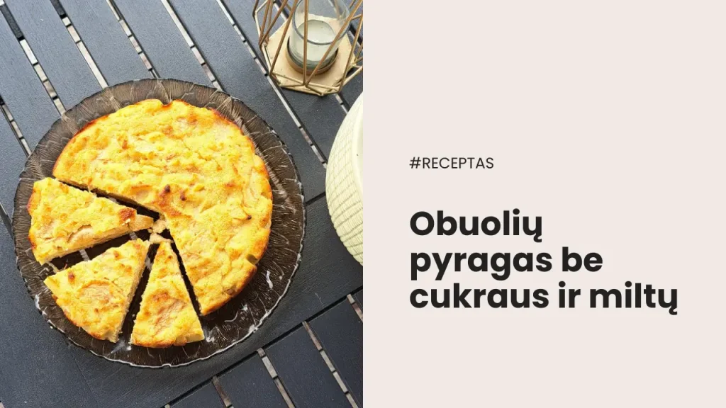 Obuoliu pyragas be cukraus ir miltu Receptas diaside.com